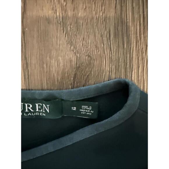 Lauren Ralph Lauren Womens Size 12 Green 3/4 Sleeve Sheath Cocktail Dress - Picture 12 of 12